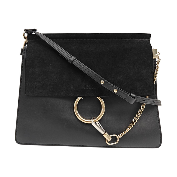 Faye Medium Calfskin Black