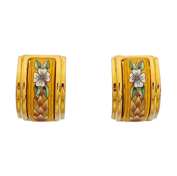 Metal Gold Clip On Earrings