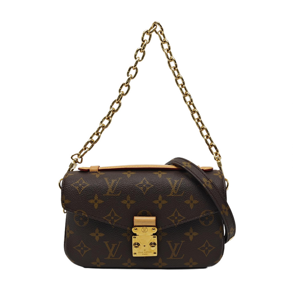 MÉTIS EAST WEST Monogram Coated Canvas Brown