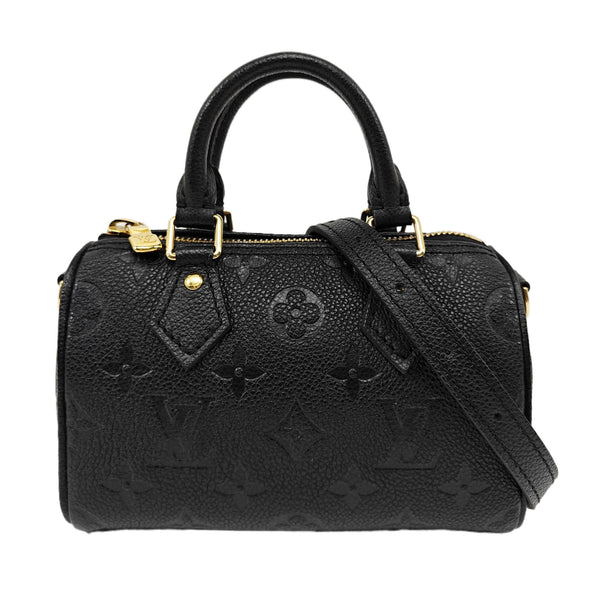 SPEEDY Nano Monogram Calfskin Black