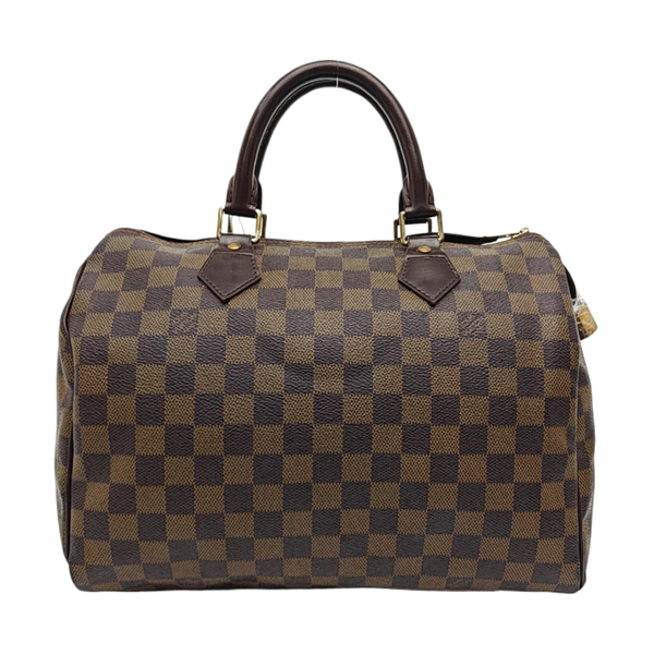 SPEEDY 30 Damier Ebene Coated Canvas Brown