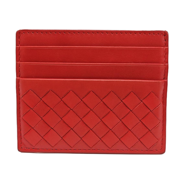 Calfskin Card Holder Red