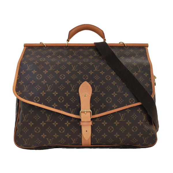 HUNTING Monogram Coated Canvas Brown