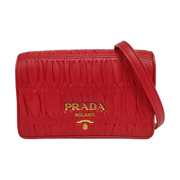 Mini Bag Quilted Lambskin Red