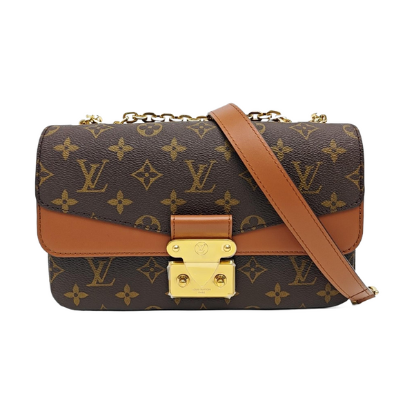 MARCEAU Monogram Coated Canvas Brown