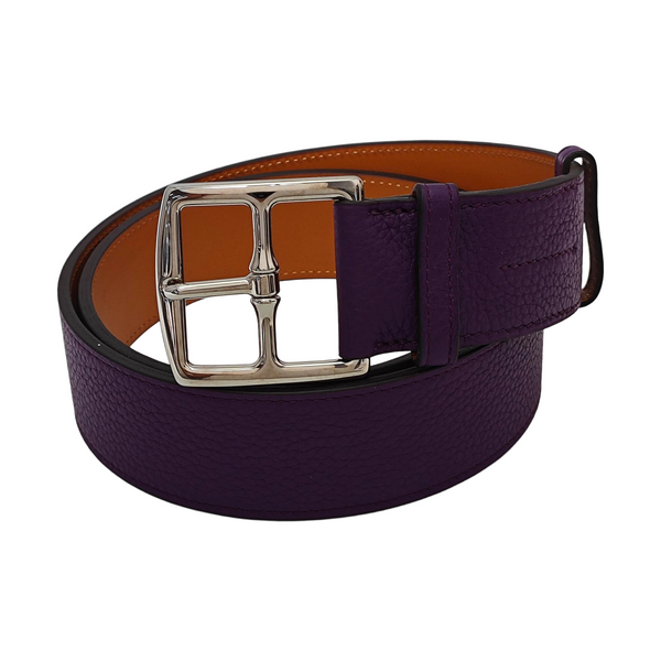 Leather Belt Purple