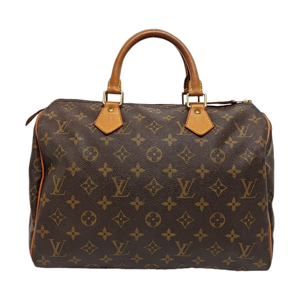 SPEEDY 30 Monogram Coated Canvas Brown