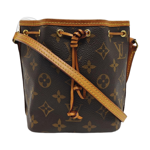 NÉONOÉ Nano Monogram Coated Canvas Brown