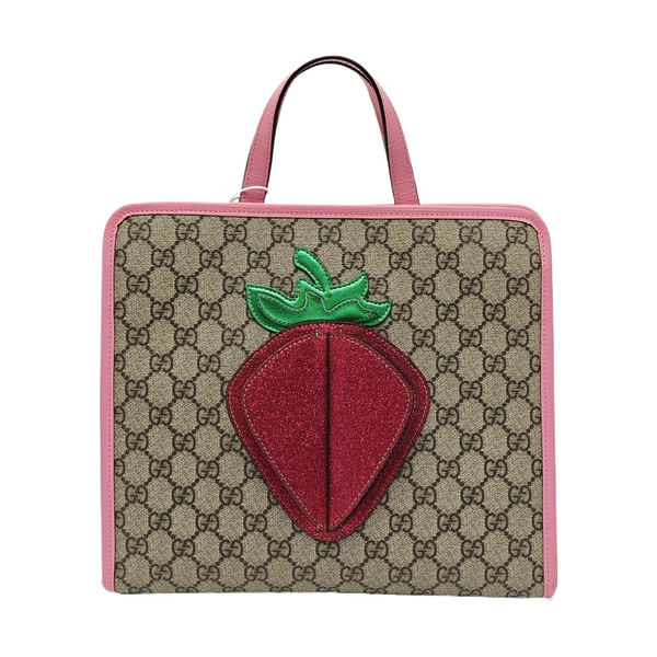 Children’s GG Bucket Monogram Coated Canvas Beige