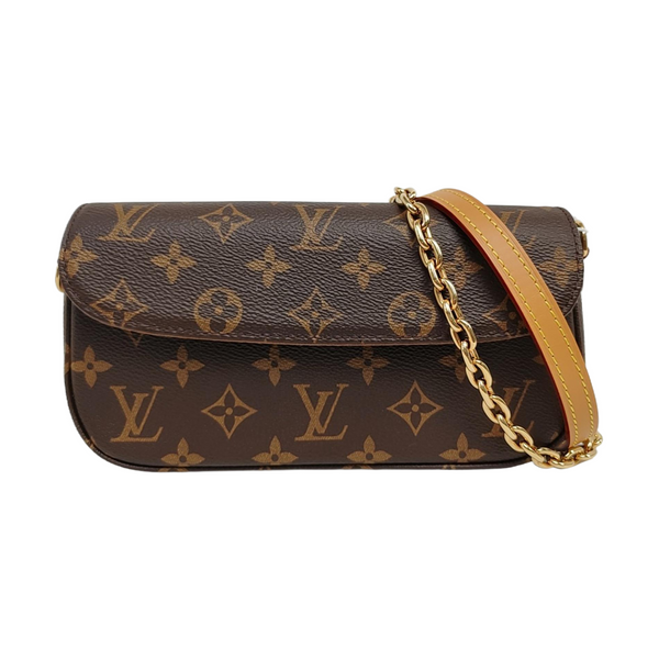 IVY Monogram Coated Canvas Brown