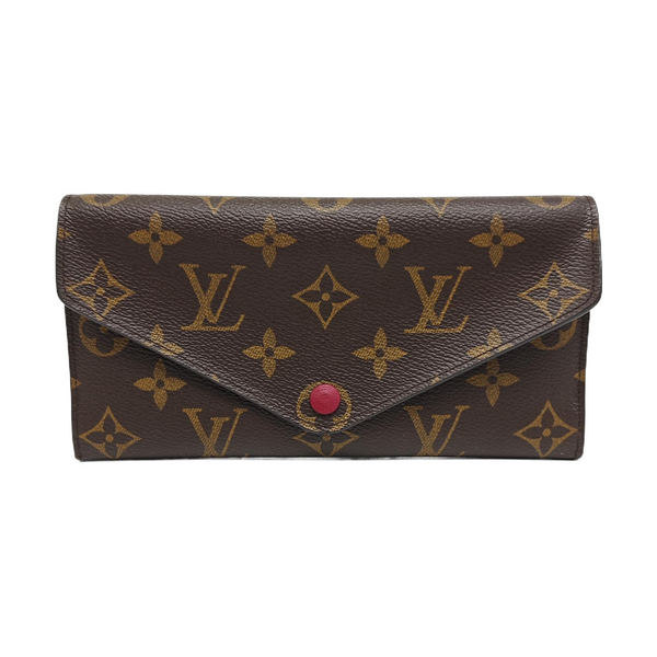 JOSÉPHINE Monogram Coated Canvas Brown Wallet
