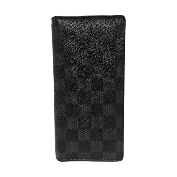 BRAZZA Damier Graphite Coated Canvas Black Wallet
