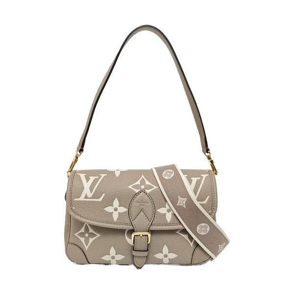 DIANE Monogram Calfskin Gray