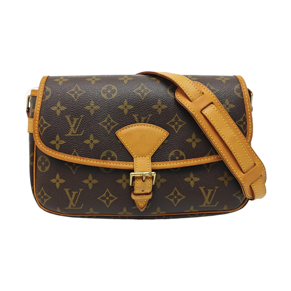 SOLOGNE PM Monogram Coated Canvas Brown