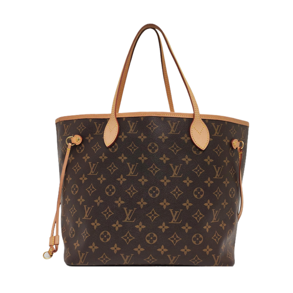 NEVERFULL MM Monogram Coated Canvas Brown