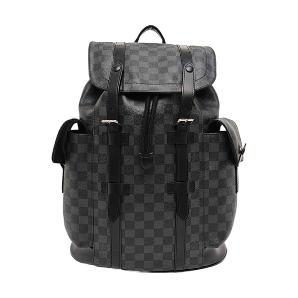 CHRISTOPHER MM Damier Graphite Coated Canvas Gray