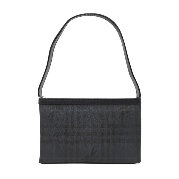 Coated Canvas Shoulder Bag Blue
