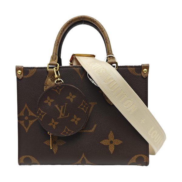ONTHEGO PM Monogram Coated Canvas Brown
