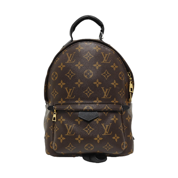 Authenticated pre-owned PALM SPRINGS PM Monogram Coated Canvas Brown - Backpack at Looply
