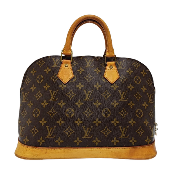 ALMA PM Monogram Coated Canvas Brown