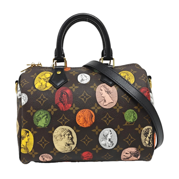 SPEEDY 25 Monogram Coated Canvas Brown