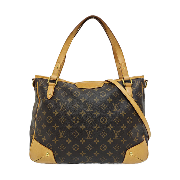 ESTRELA MM Monogram Coated Canvas Brown