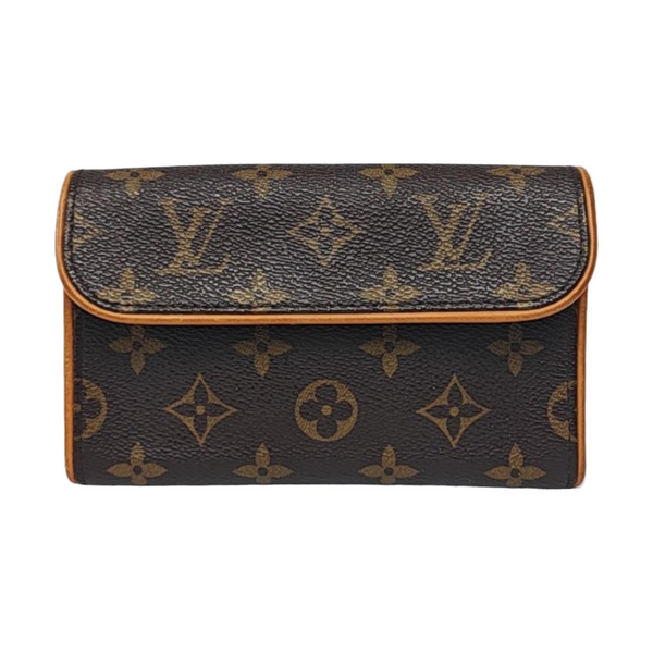 FLORENTINE Monogram Coated Canvas Brown