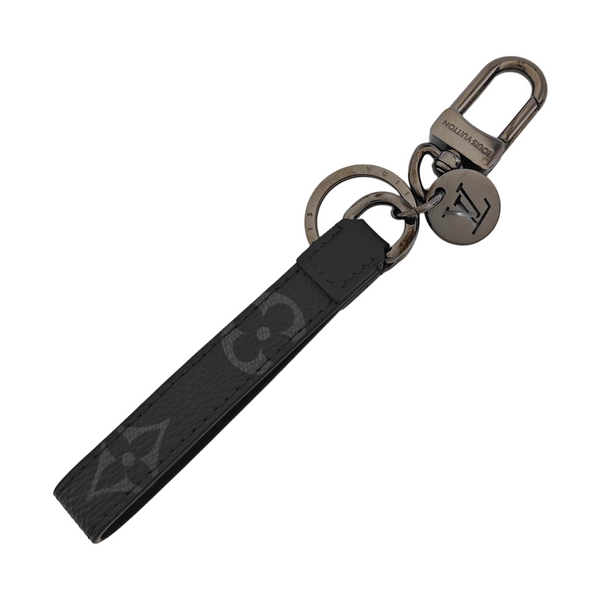 Leather Bag Charm Black
