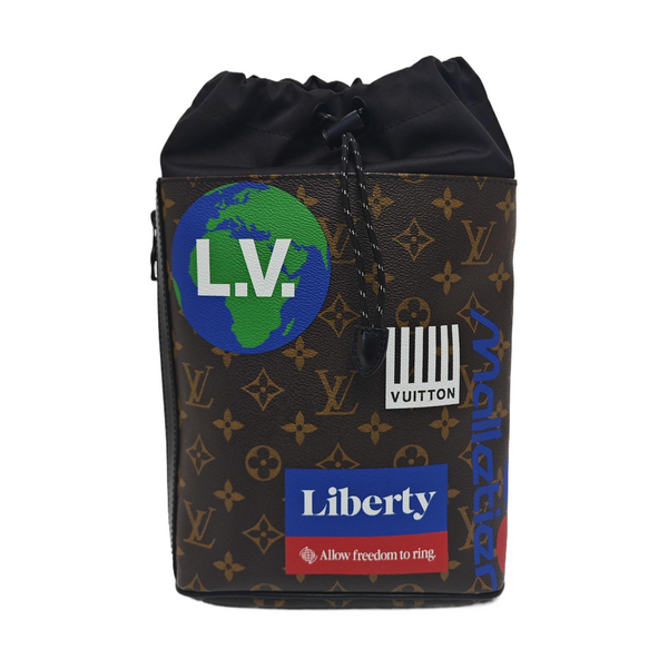 CHALK Monogram Coated Canvas Brown