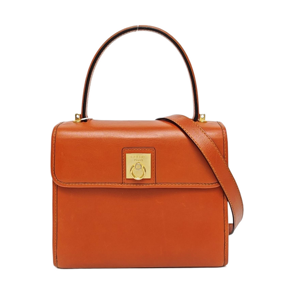 Calfskin Shoulder Bag Brown