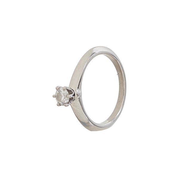 Tiffany Setting Platinum 950 Silver Ring EU 49