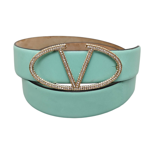Leather Belt Green