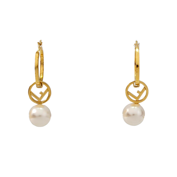 Metal Gold Stud Earrings