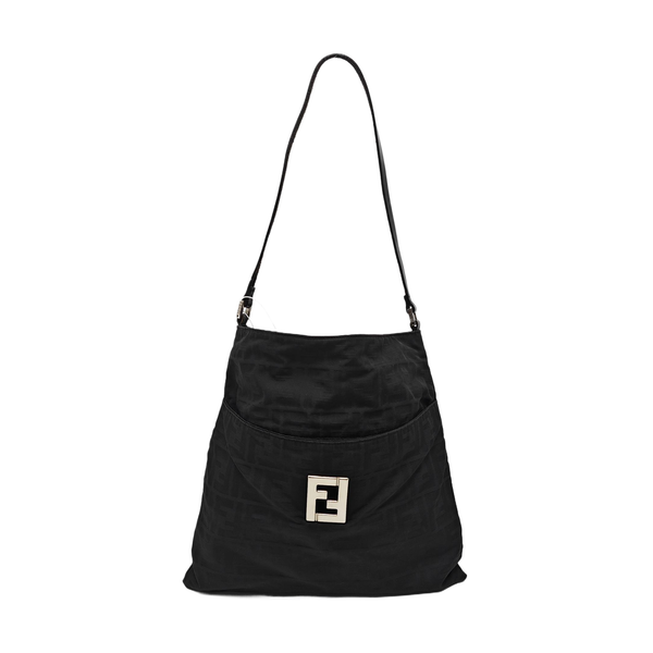 Fabric Shoulder Bag Black