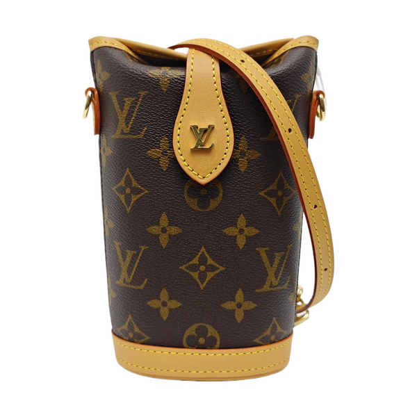 FOLD ME Monogram Coated Canvas Brown