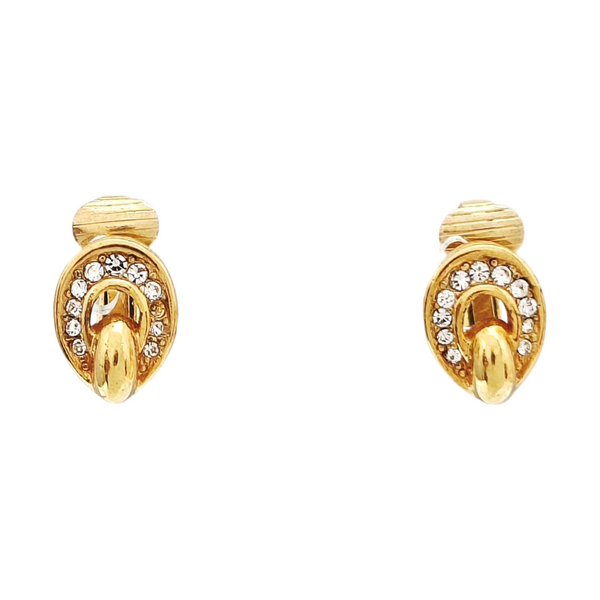 Metal Gold Clip On Earrings