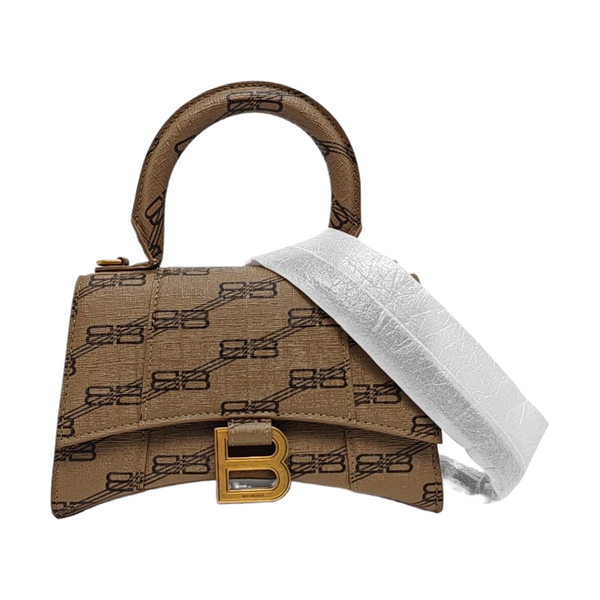 Hourglass XS Coated Canvas Brown