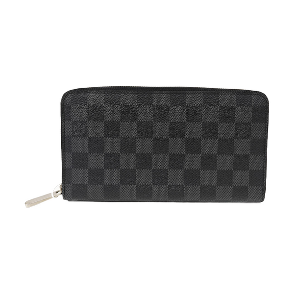 ZIPPY Damier Graphite Coated Canvas Gray Wallet