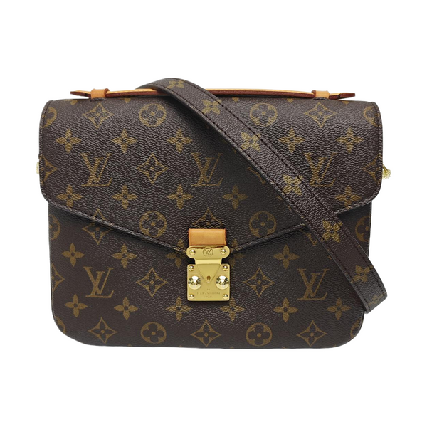 MÉTIS MM Monogram Coated Canvas Brown