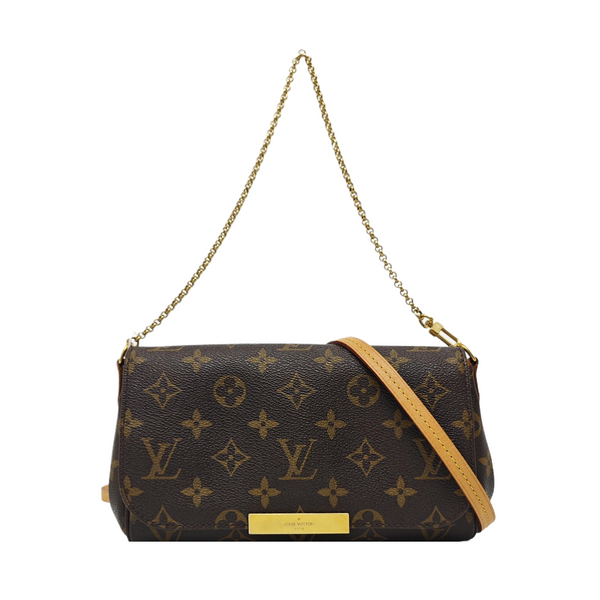 FAVORITE PM Monogram Coated Canvas Brown