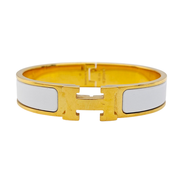 Clic H Metal Gold Bangle