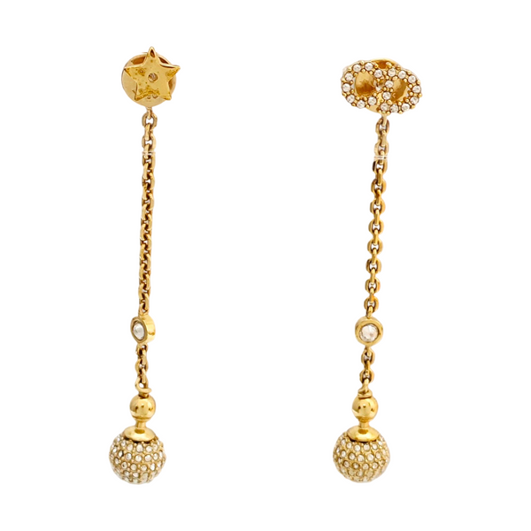 La Petite Tribale Metal Gold Stud Earrings