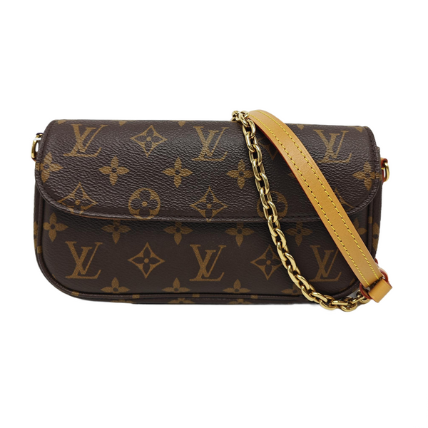 IVY Monogram Coated Canvas Brown