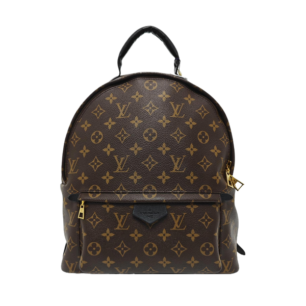Monogram Coated Canvas Backpack Brown
