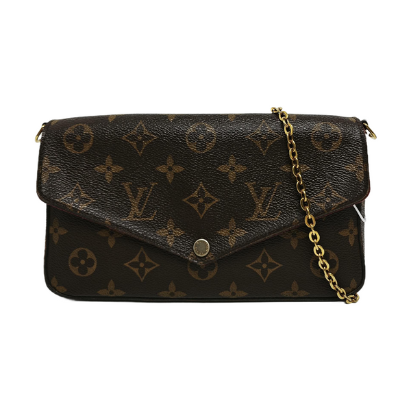 FÉLICIE Monogram Coated Canvas Brown