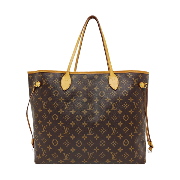 NEVERFULL GM Monogram Coated Canvas Brown