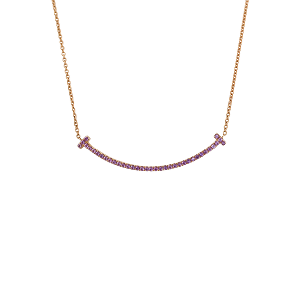Tiffany T 18k Rose Gold Necklace