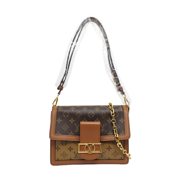 DAUPHINE MM Monogram Coated Canvas Brown