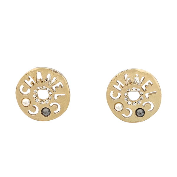 Metal Gold Stud Earrings