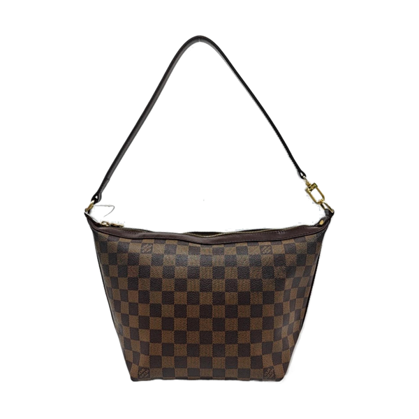 LLOVO MM Damier Ebene Coated Canvas Brown